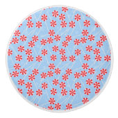 Peppermint Snoep Mints Kerstmis Keramische Knop (Voorkant)