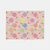 Peppermint Snoep Mints Kerstmis, snoepsnoeren Fleece Deken (Voorkant (Horizontaal))