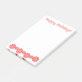 Peppermint Snoep Prettige feestdagen Post-it® Notes (Schuin)