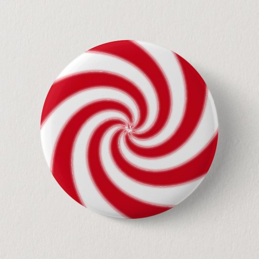 Peppermint-Snoep Ronde Button 5,7 Cm (Voorkant)