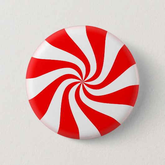 Peppermint-Snoep Ronde Button 5,7 Cm (Voorkant)
