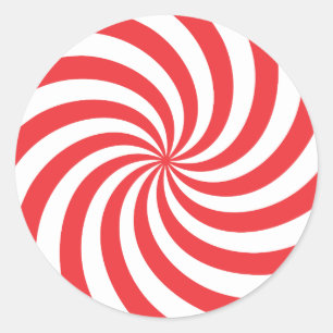 Peppermint-Snoep Ronde Sticker