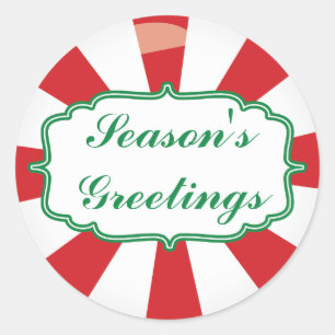 Peppermint Snoep Seizoensgriep Gift sticker