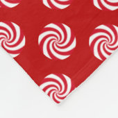 Peppermint Snoep Swirl-kerstfeestdag Fleece Deken (Hoek)