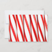 Peppermint Stripe Christmas - Carte de réponse RSV (Dos)