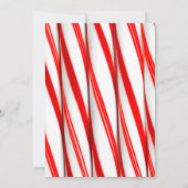 Peppermint Stripe Christmas - Faire-part de mariag (Dos)