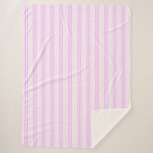 Peppermint Stripe Sherpa Deken (Voorkant)