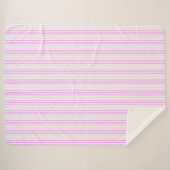 Peppermint Stripe Sherpa Deken (Voorkant (horizontaal))