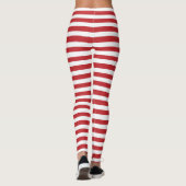 Peppermint Striped Leggings kerstfeestdag (Achterkant)