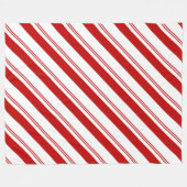 Peppermint Stripes Fleece Deken (Voorkant (Horizontaal))