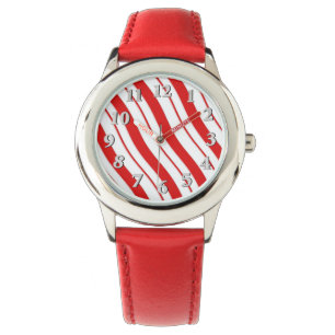 Peppermint Stripes Horloge