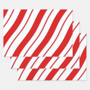 Peppermint Stripes Inpakpapier Vel