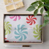 Peppermint Swirl Pattern – Colorful Candy Design Tissuepapier (Geschenk)