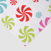 Peppermint Swirl Pattern – Colorful Candy Design Tissuepapier (Detail)