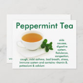 Peppermint Tea Briefkaart (Voorkant / Achterkant)