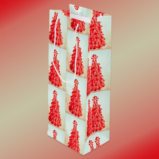 Peppermint Tree (Small, Medium, Wine) Gift Bag Wijn Cadeautas