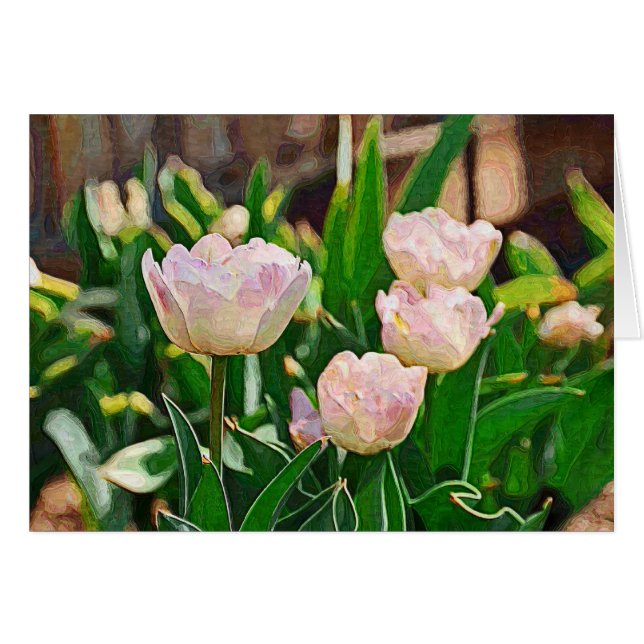 Peppermint Tulips (Impasto) (Voorkant Horizontaal)