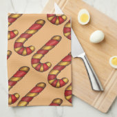 Peppermint Twist Kerst Candy Cane Cookies Theedoek (Quarter Fold)