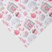 Peppermint-Waterverf kersttissue paper Tissuepapier (Detail)