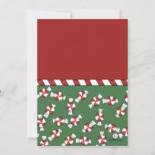 Peppermints Holiday Uitnodiging (Achterkant)