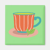 Peppermintthee voor theeliefhebbers magneet (Voorkant)