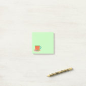 Peppermintthee voor theeliefhebbers post-it® notes (Op bureau)