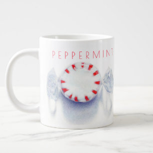 PEPPERMUNT SNOEPJE Grote Witte Mok + Tekst