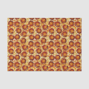 Pepperoni en Cheese Pizza Pattern Tissuepapier