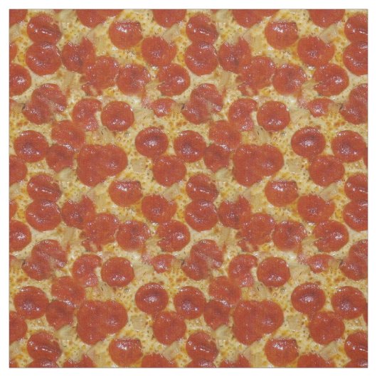 Pepperoni en Cheese Pizza Stof (Swatch)