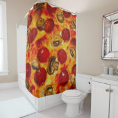 Pepperoni en Pizza Douchegordijn (In situ)