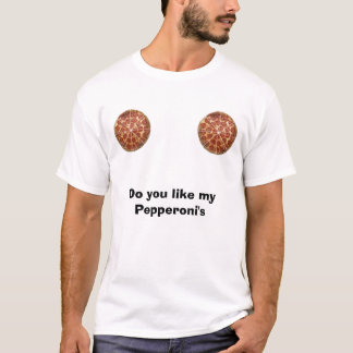 pepperoni, pepperoni, hou je van mijn Pepperoni's T-shirt