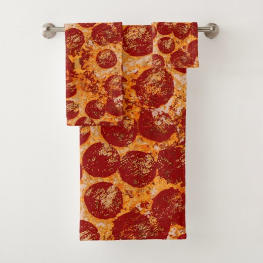 Pepperoni Pizza Bad Handdoek (Insitu)