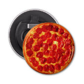 Pepperoni Pizza Button Flesopener (Voorkant)
