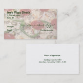 Pepperoni Pizza cartes de visite (Devant / Derrière)