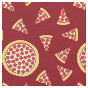 Pepperoni Pizza Cute Food Kinderen Stof