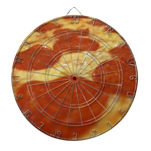 pepperoni pizza dartbord (Voorkant)