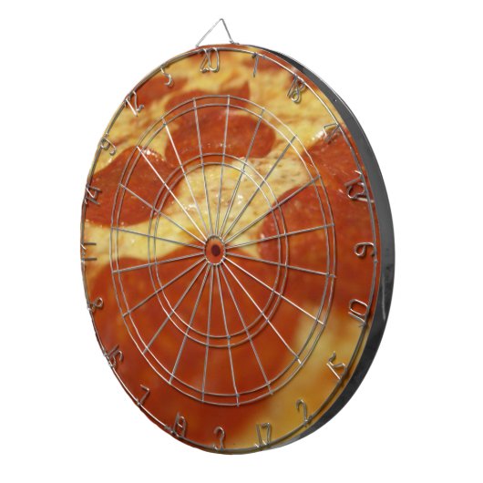 pepperoni pizza dartbord (Voorkant Rechts)