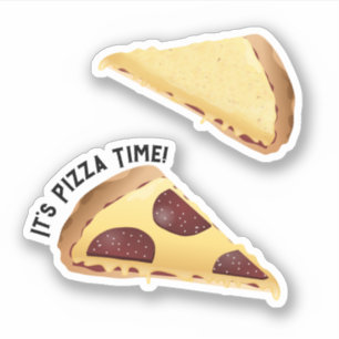 Pepperoni Pizza en Kaas Pizza Sticker