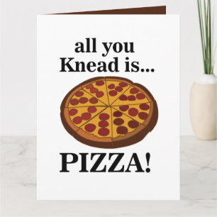 Pepperoni Pizza eten grappig Kaart