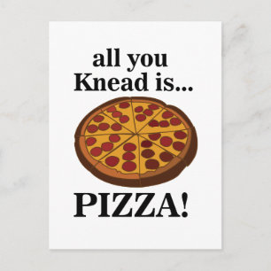 Pepperoni Pizza Feestje Grappig Briefkaart
