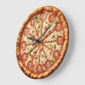 Pepperoni Pizza Horloge - C'est toujours Pizza Tim (Angle)