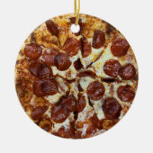 Pepperoni Pizza Keramisch Ornament (Voorkant)