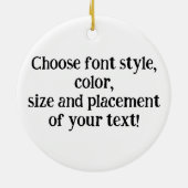 Pepperoni Pizza Keramisch Ornament (Achterkant)