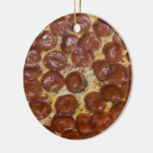 Pepperoni Pizza Keramisch Ornament (Links)