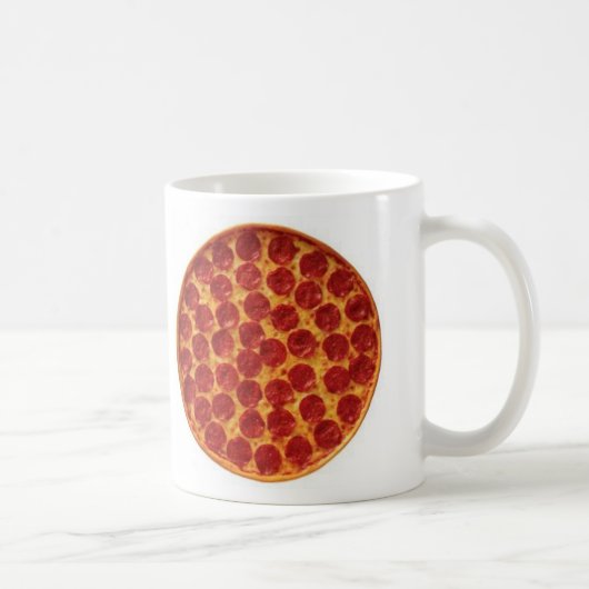 Pepperoni Pizza Koffiemok (Rechts)