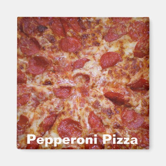 Pepperoni Pizza Magnet Magneet (Voorkant)