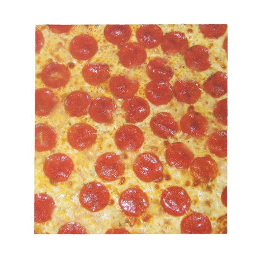 Pepperoni Pizza Notitieblok (Voorkant)