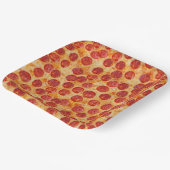 Pepperoni Pizza Papieren Bordje (Gebogen)
