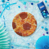 Pepperoni Pizza Papieren Bordje (Feest)