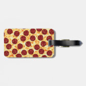 Pepperoni Pizza Patroon Bagagelabel (Achterkant horizontaal)